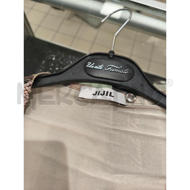 BLUSA DONNA JIJIL COLLETTO PERLINE RIGHE BEIGE E BIANCHE | Mercatino dell'Usato Campobasso 5