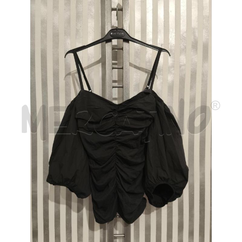 BLUSA DONNA PINKO NERA ARRICCIATA BRETELLINE | Mercatino dell'Usato Campobasso 1