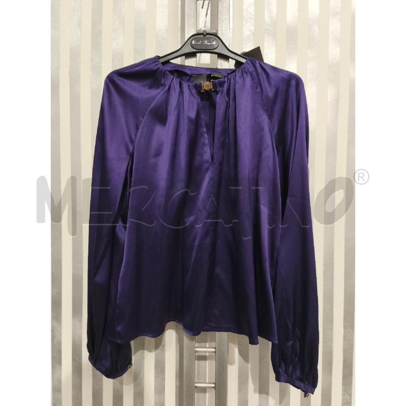 BLUSA DONNA PINKO VIOLA SATINATA BOTTONCINO LOGATO | Mercatino dell'Usato Campobasso 1