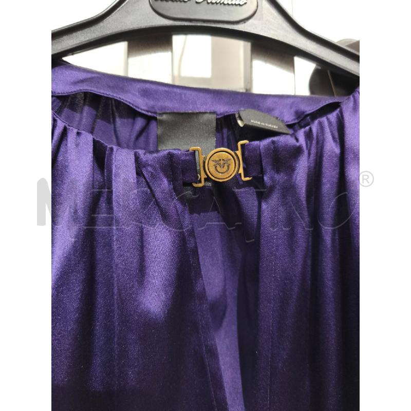 BLUSA DONNA PINKO VIOLA SATINATA BOTTONCINO LOGATO | Mercatino dell'Usato Campobasso 2