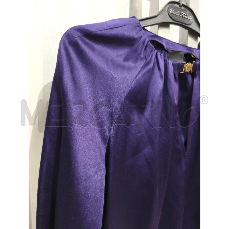 BLUSA DONNA PINKO VIOLA SATINATA BOTTONCINO LOGATO | Mercatino dell'Usato Campobasso 3