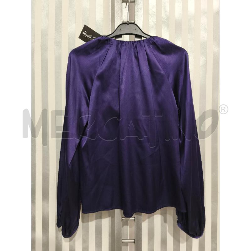 BLUSA DONNA PINKO VIOLA SATINATA BOTTONCINO LOGATO | Mercatino dell'Usato Campobasso 4