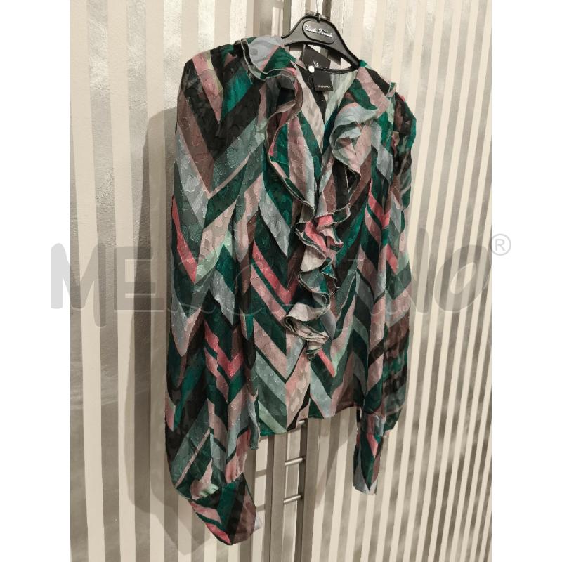 BLUSA DONNA PINKO ZIGZAG VERDE ROSA | Mercatino dell'Usato Campobasso 3