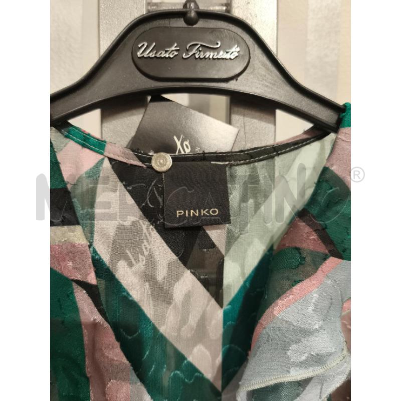 BLUSA DONNA PINKO ZIGZAG VERDE ROSA | Mercatino dell'Usato Campobasso 5