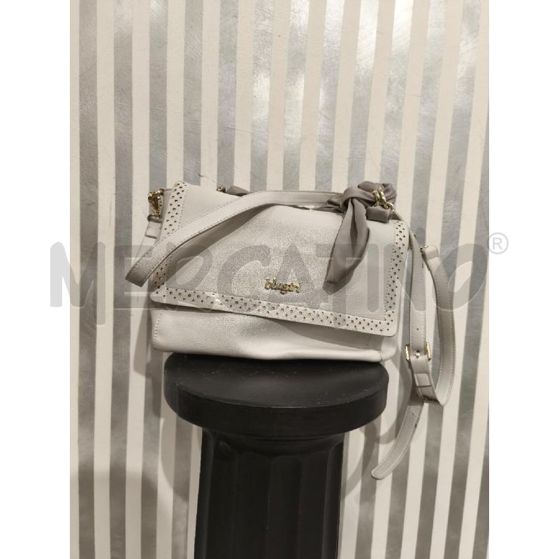 BORSA DONNA BLUGIRL GRIGIA CATENA E NASTRO | Mercatino dell'Usato Campobasso 1
