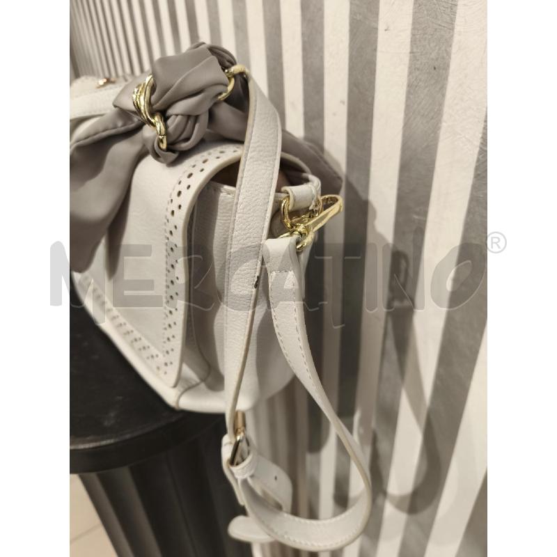 BORSA DONNA BLUGIRL GRIGIA CATENA E NASTRO | Mercatino dell'Usato Campobasso 3