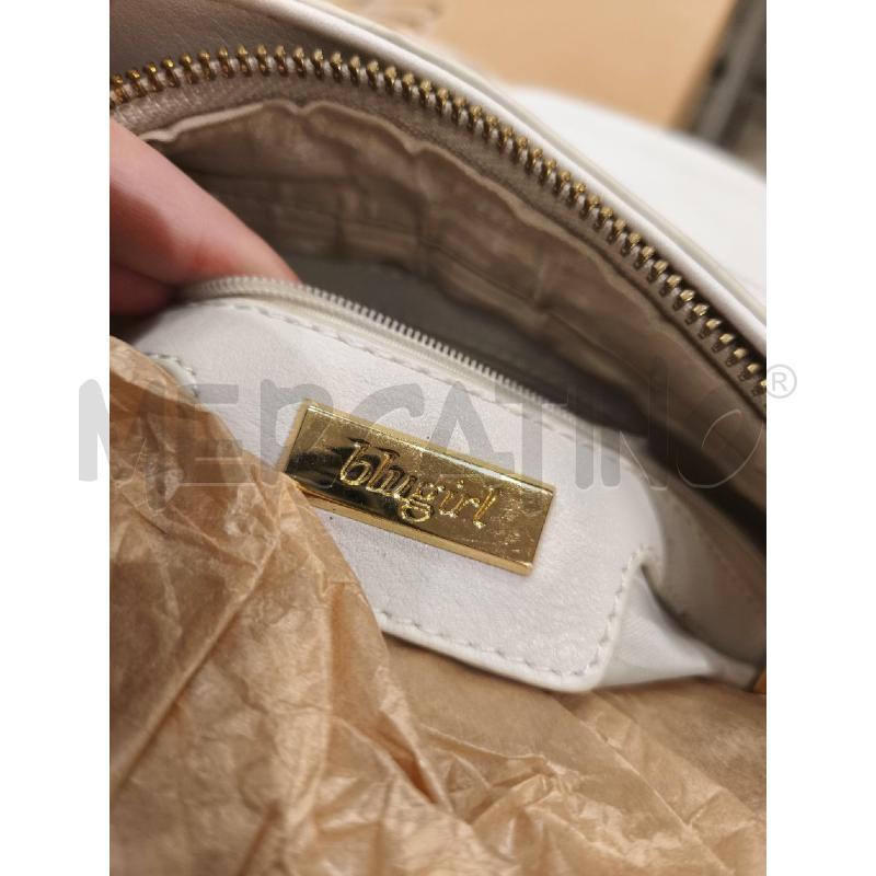 BORSA DONNA BLUGIRL GRIGIA CATENA E NASTRO | Mercatino dell'Usato Campobasso 5