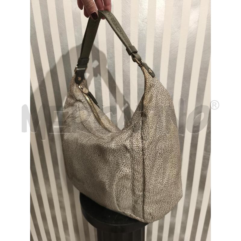 BORSA DONNA BORBONESE PANNA E OLIVA | Mercatino dell'Usato Campobasso 1