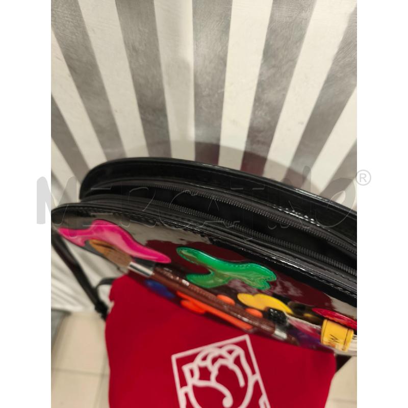 BORSA DONNA BRACCIALINI NERA LUCIDA TAVOLOZZA | Mercatino dell'Usato Campobasso 3