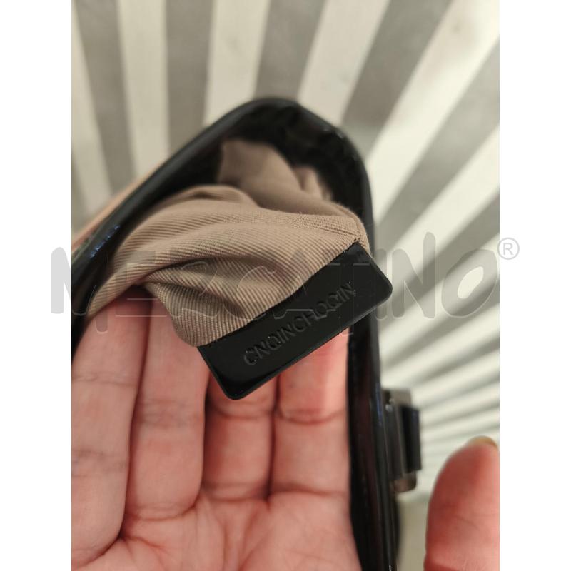 BORSA DONNA BURBERRY VERNICE NERA E CHECK | Mercatino dell'Usato Campobasso 5