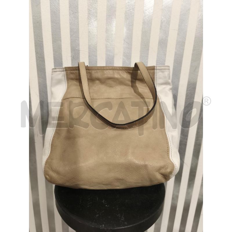 BORSA DONNA COCCINELLE BIANCA BEIGE | Mercatino dell'Usato Campobasso 3