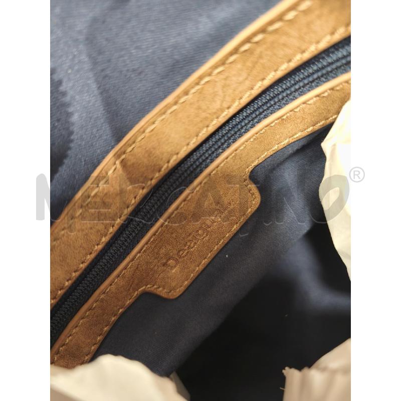 BORSA DONNA DESIGUAL SCAMOSCIATO BEIGE TESSUTO BLU ROSSO | Mercatino dell'Usato Campobasso 5