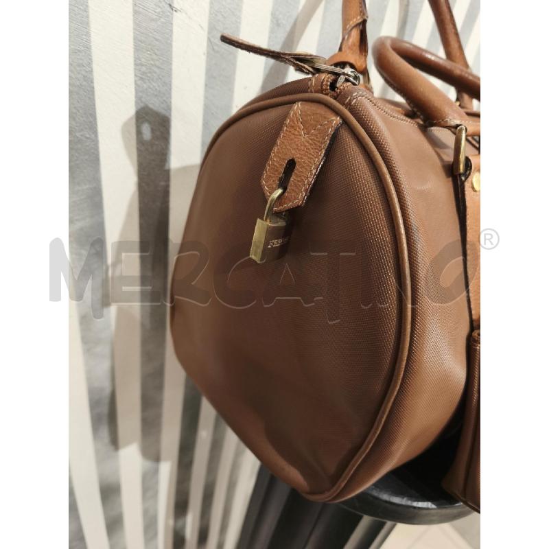 BORSA DONNA FERRÈ BAULETTO MARRONCINO CON CHIAVE LUCCHETTO E POCHETTE | Mercatino dell'Usato Campobasso 2