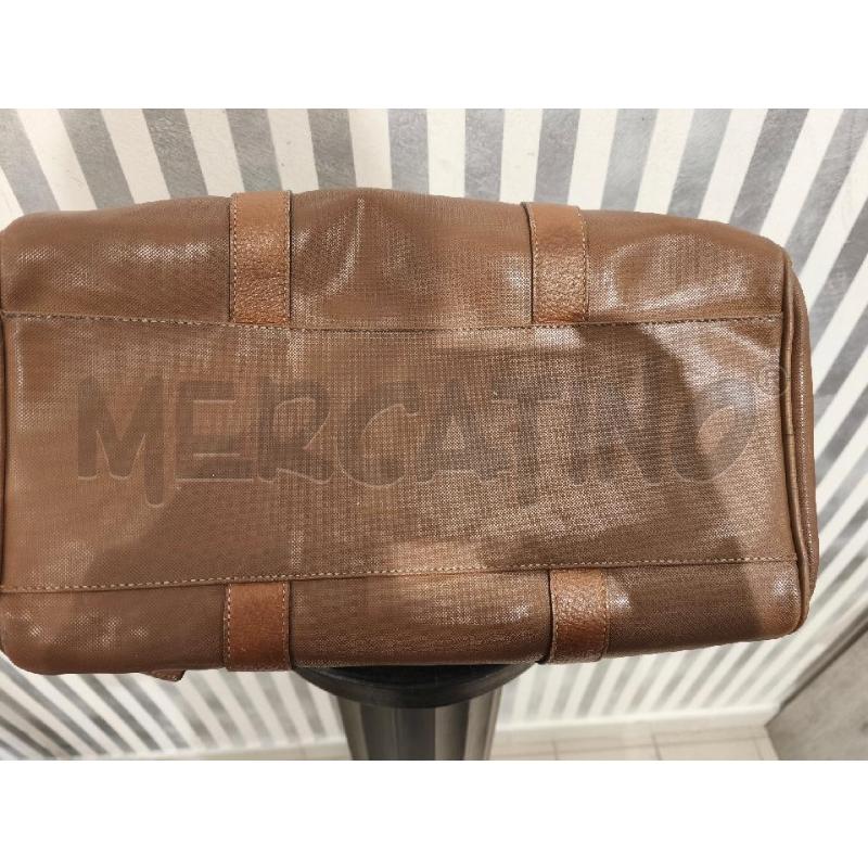 BORSA DONNA FERRÈ BAULETTO MARRONCINO CON CHIAVE LUCCHETTO E POCHETTE | Mercatino dell'Usato Campobasso 4