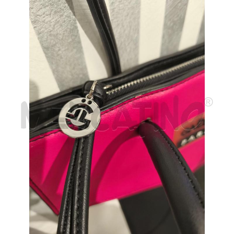 BORSA DONNA GAELLE PARIS NERA BIANCA FUXIA | Mercatino dell'Usato Campobasso 2