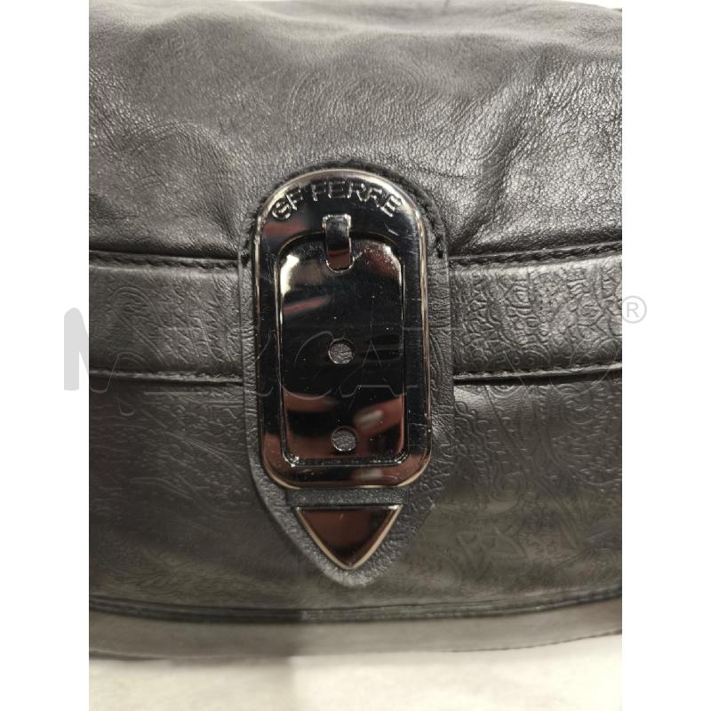 BORSA DONNA GF FERRÈ PELLE NERA GRANDE | Mercatino dell'Usato Campobasso 2