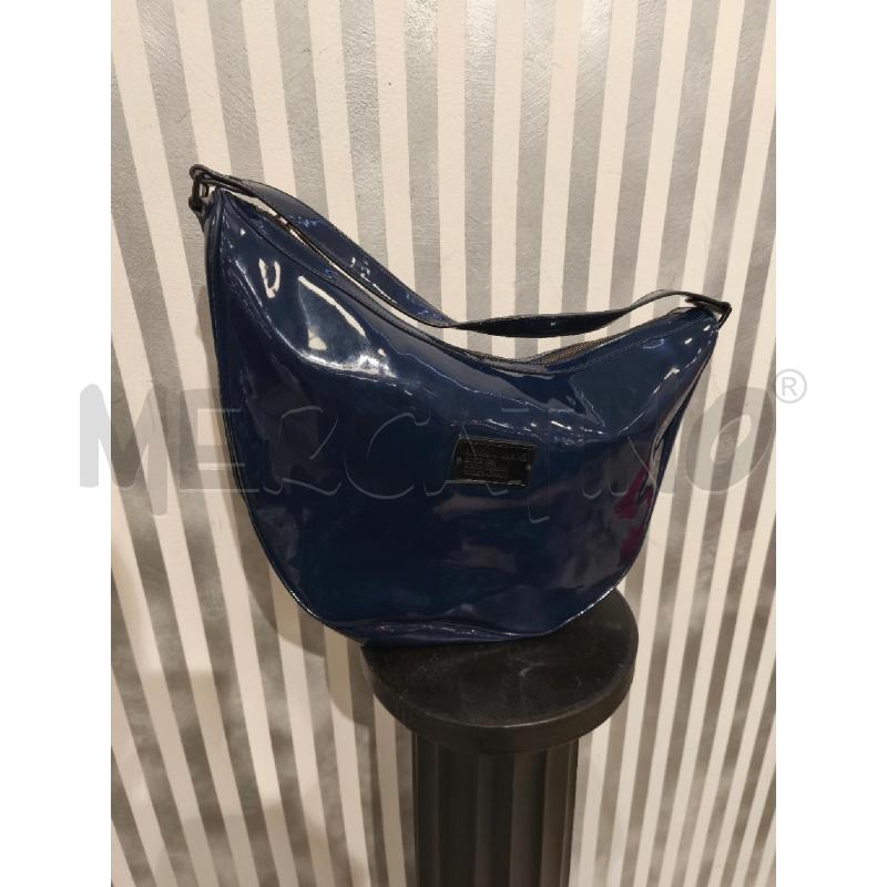 BORSA DONNA GIORGIA ARMANI BLU LUCIDO A SACHETTA | Mercatino dell'Usato Campobasso 1