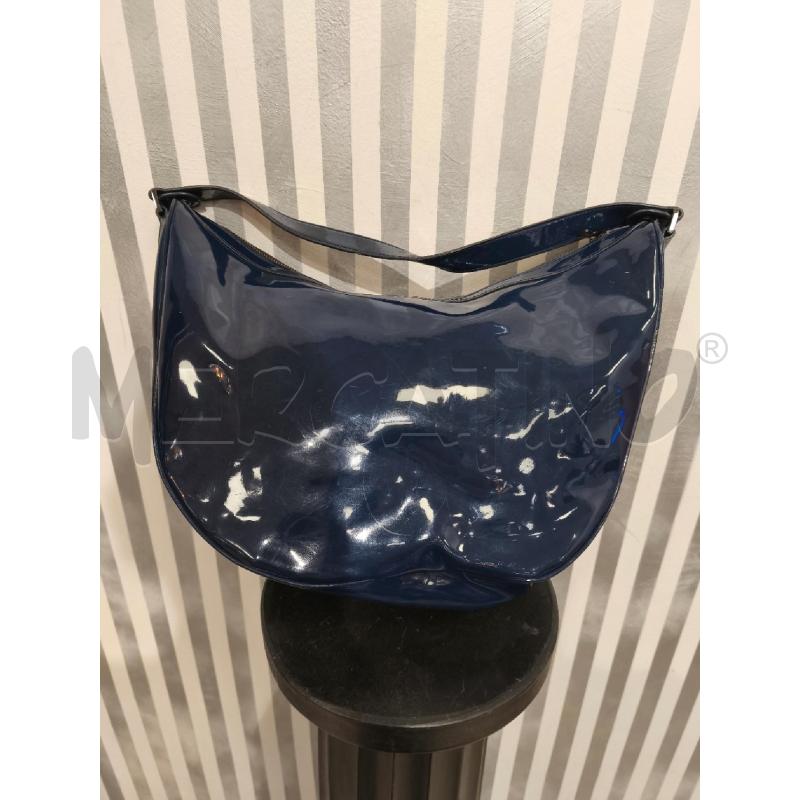 BORSA DONNA GIORGIA ARMANI BLU LUCIDO A SACHETTA | Mercatino dell'Usato Campobasso 4
