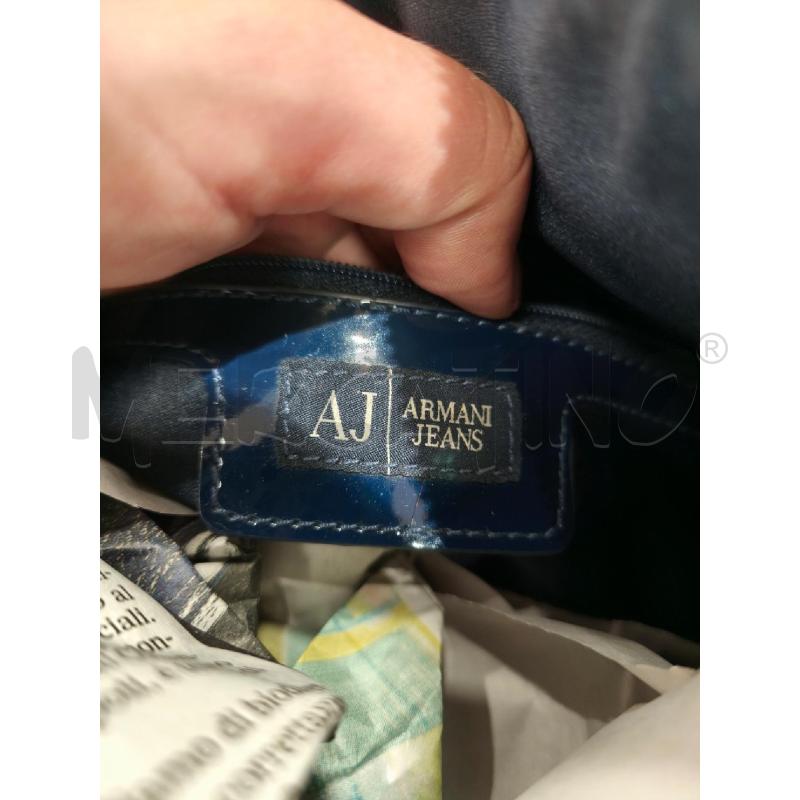 BORSA DONNA GIORGIA ARMANI BLU LUCIDO A SACHETTA | Mercatino dell'Usato Campobasso 5