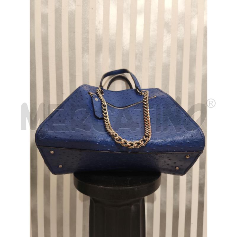 BORSA DONNA GUESS BLU CON PUNTINI IN RILIEVO | Mercatino dell'Usato Campobasso 3