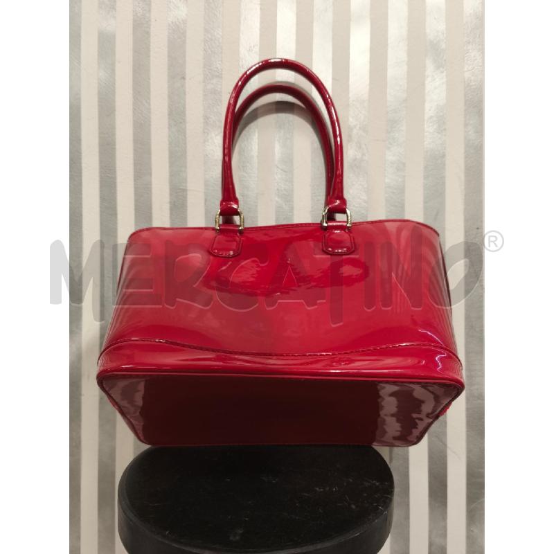 BORSA DONNA GUESS ROSSA LUCIDA GRANDE | Mercatino dell'Usato Campobasso 3