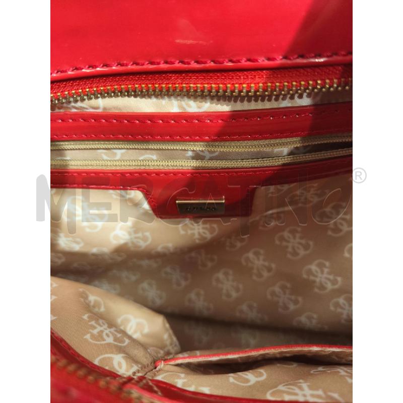 BORSA DONNA GUESS ROSSA LUCIDA GRANDE | Mercatino dell'Usato Campobasso 5