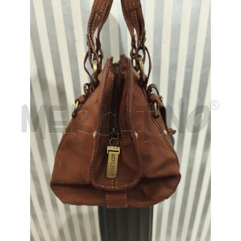 BORSA DONNA JUST CAVALLI PELLE MARRONCINO | Mercatino dell'Usato Campobasso 3