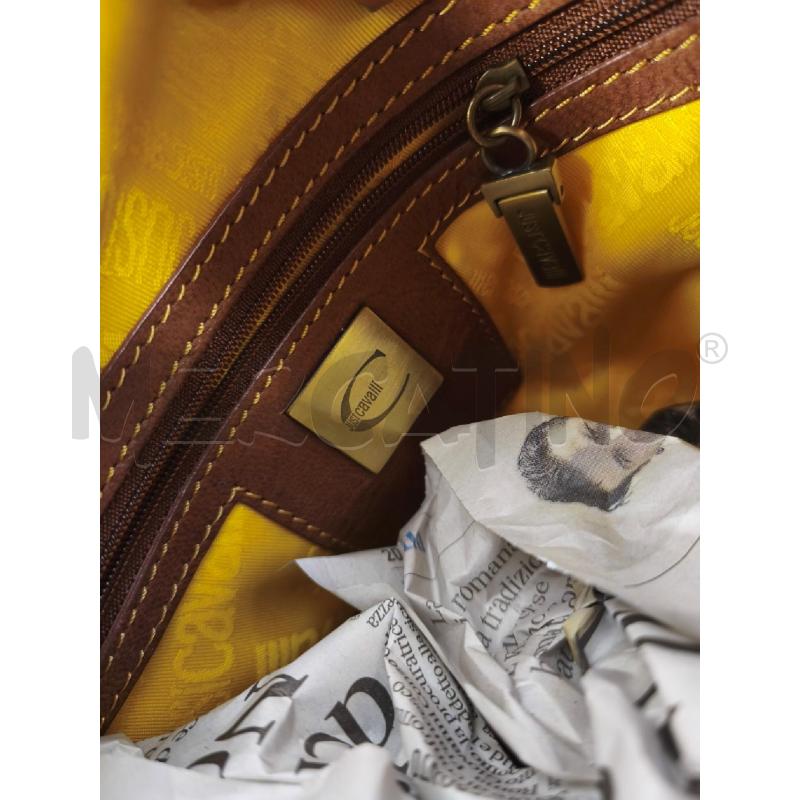 BORSA DONNA JUST CAVALLI PELLE MARRONCINO | Mercatino dell'Usato Campobasso 5