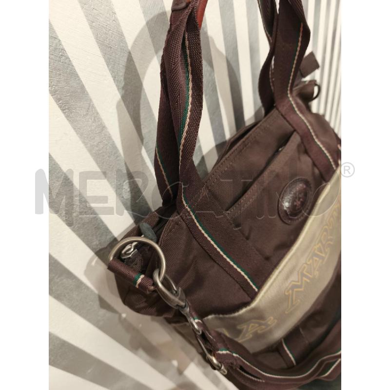 BORSA DONNA LA MARTINA TESSUTO MARRONE | Mercatino dell'Usato Campobasso 3