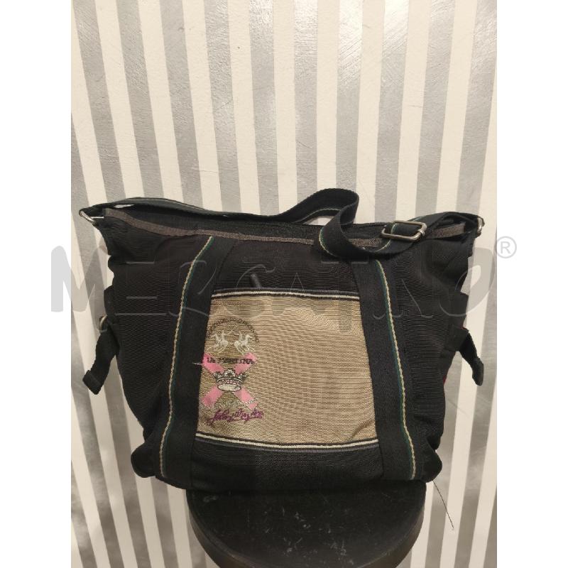 BORSA DONNA LA MARTINA TESSUTO NERO | Mercatino dell'Usato Campobasso 3