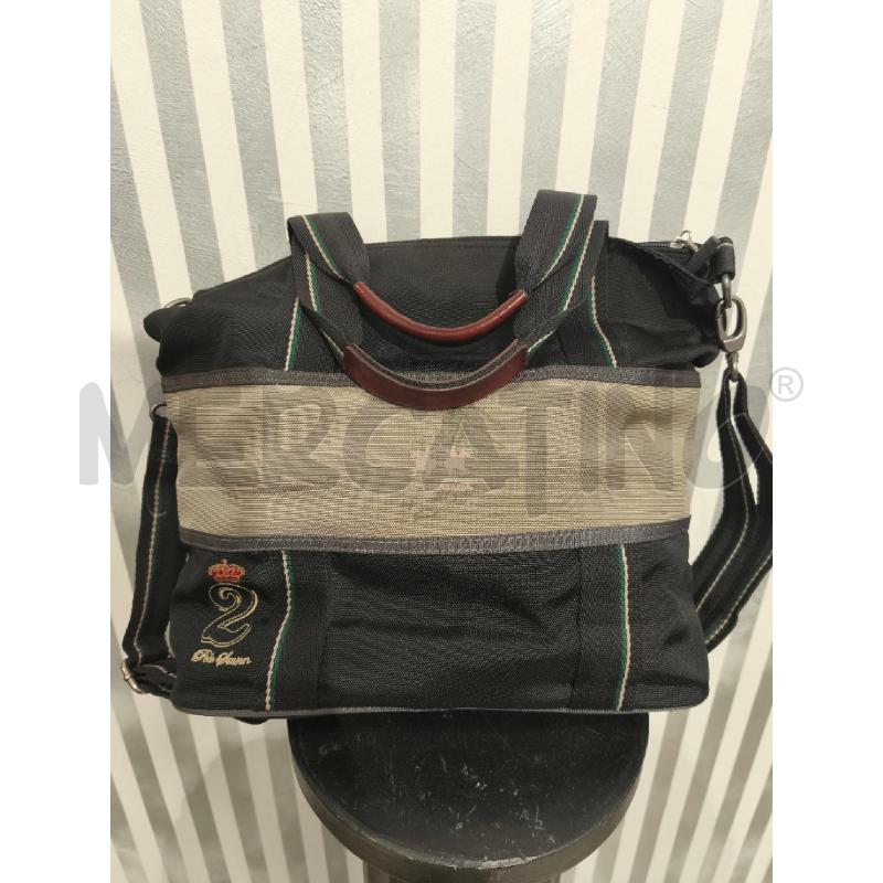 BORSA DONNA LA MARTINA TESSUTO NERO FASCIA | Mercatino dell'Usato Campobasso 2
