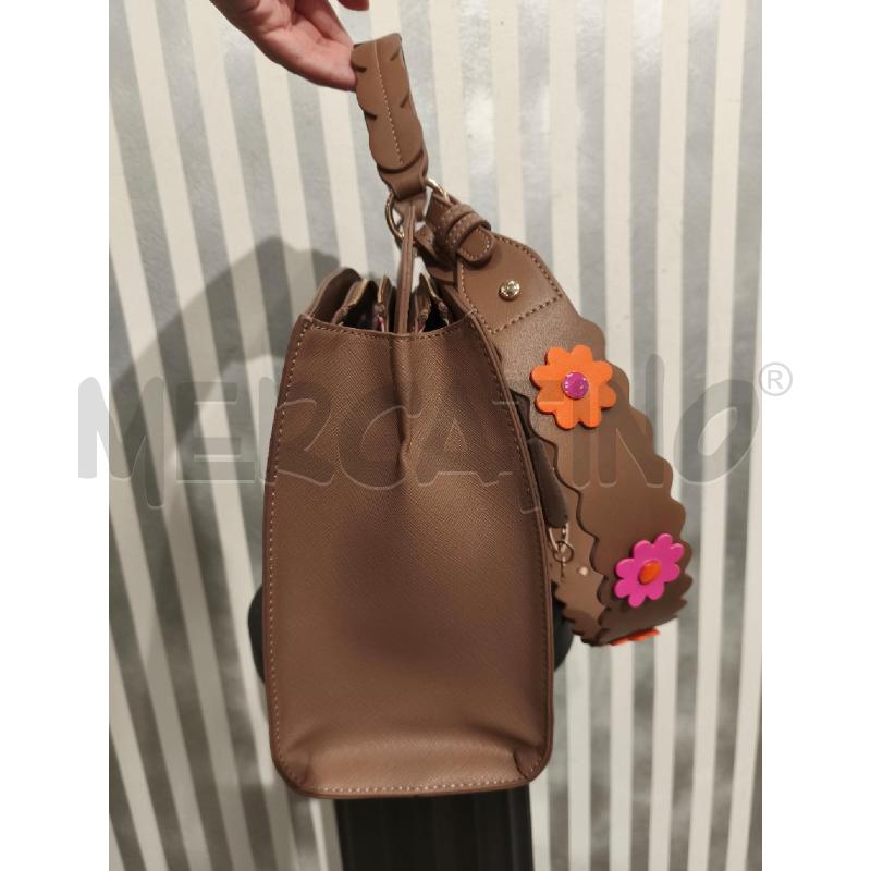 BORSA DONNA LIU JO MARRONE TRACOLA CON FIORI | Mercatino dell'Usato Campobasso 2