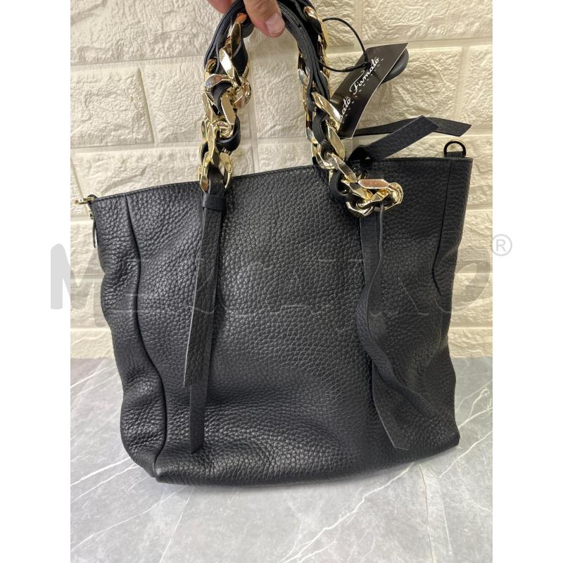 BORSA DONNA LORISTELLA NERA CATENA DORATA | Mercatino dell'Usato Campobasso 1