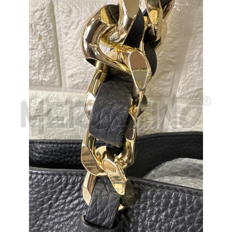 BORSA DONNA LORISTELLA NERA CATENA DORATA | Mercatino dell'Usato Campobasso 5