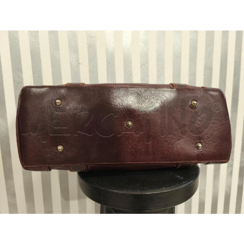 BORSA DONNA MARINO ORLANDI MARRONE 4 FIBBIE | Mercatino dell'Usato Campobasso 4