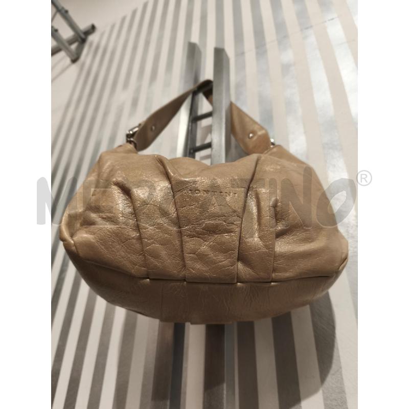 BORSA DONNA MONTINI PELLE BEIGE INTERNO BIANCO | Mercatino dell'Usato Campobasso 3