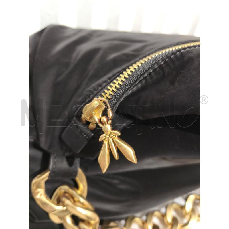 BORSA DONNA PATRIZIA PEPE NERA LUCIDA MANICO A CATENA | Mercatino dell'Usato Campobasso 2