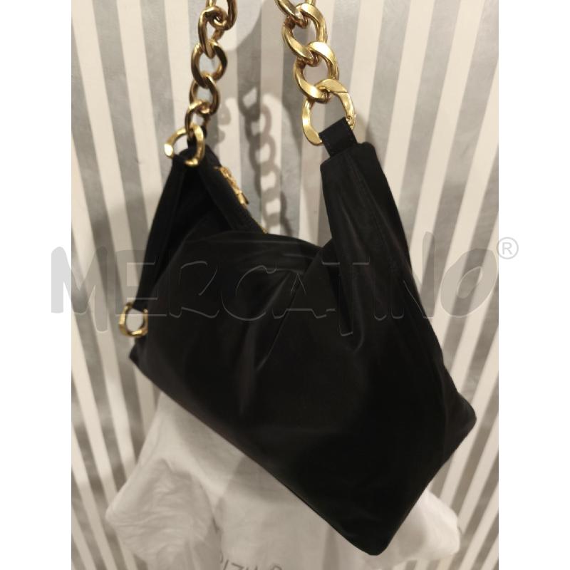 BORSA DONNA PATRIZIA PEPE NERA LUCIDA MANICO A CATENA | Mercatino dell'Usato Campobasso 3