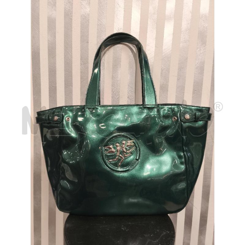 BORSA DONNA PIERO GUIDI VERDE METALLIZZATO | Mercatino dell'Usato Campobasso 1