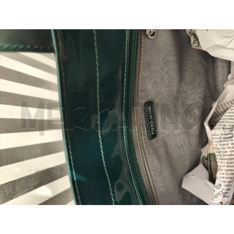 BORSA DONNA PIERO GUIDI VERDE METALLIZZATO | Mercatino dell'Usato Campobasso 4