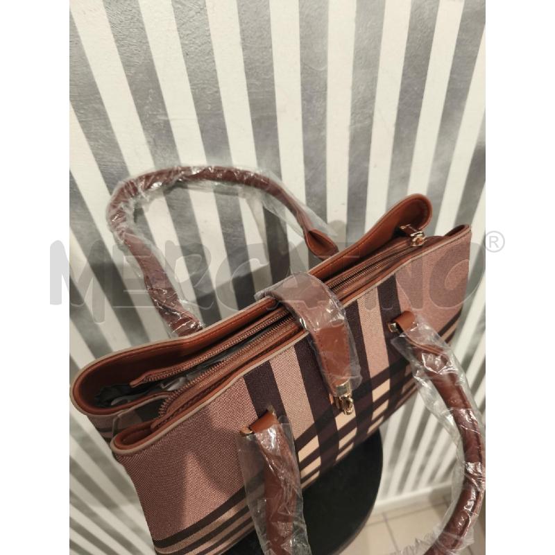 BORSA DONNA PIERRE CARDIN NUOVA BEIGE TARTAN | Mercatino dell'Usato Campobasso 3