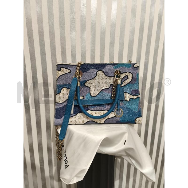 BORSA DONNA POLLINI NUOVA IN PELLE TONI CELESTI | Mercatino dell'Usato Campobasso 1