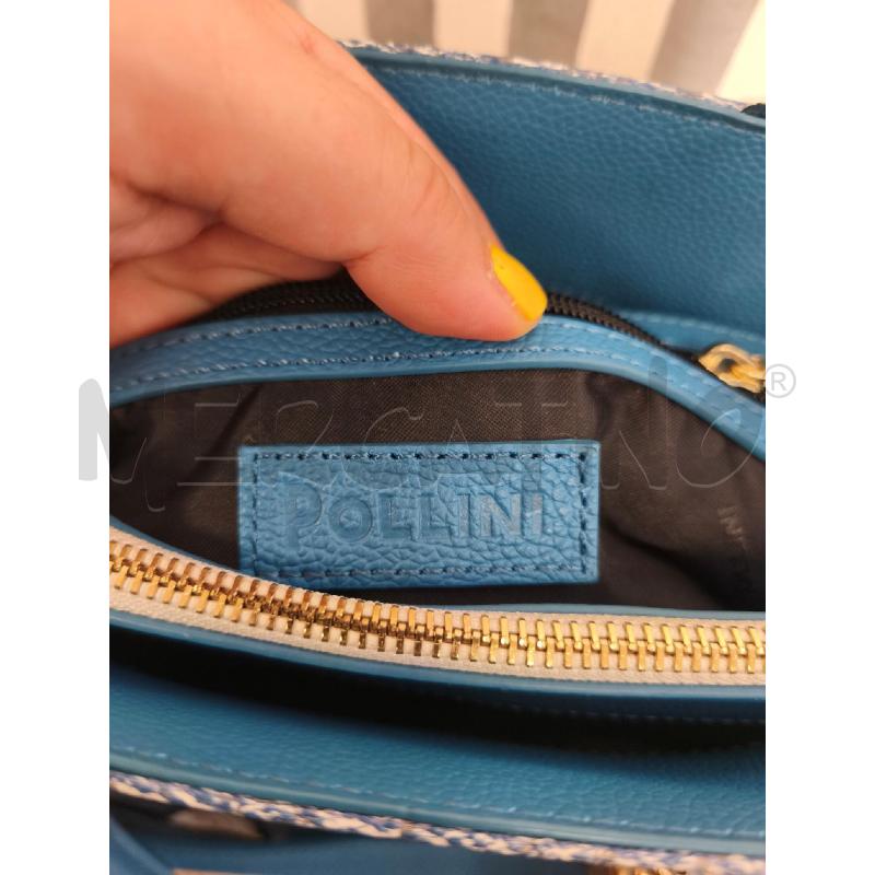 BORSA DONNA POLLINI NUOVA IN PELLE TONI CELESTI | Mercatino dell'Usato Campobasso 5
