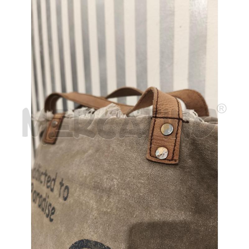 BORSA DONNA SAINT BARTH KAKI TELA | Mercatino dell'Usato Campobasso 2