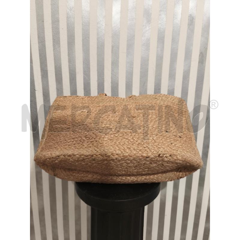 BORSA DONNA TIP PAGLIA BEIGE INDACO E ROSA | Mercatino dell'Usato Campobasso 2