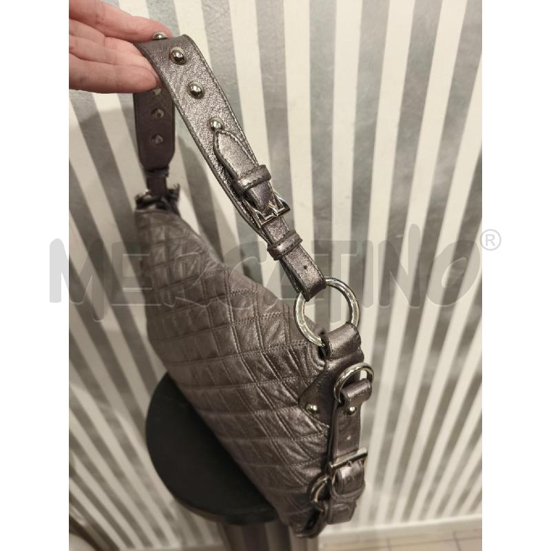 BORSA DONNA TOSCA BLU GRIGIO METALLIZZATO | Mercatino dell'Usato Campobasso 4