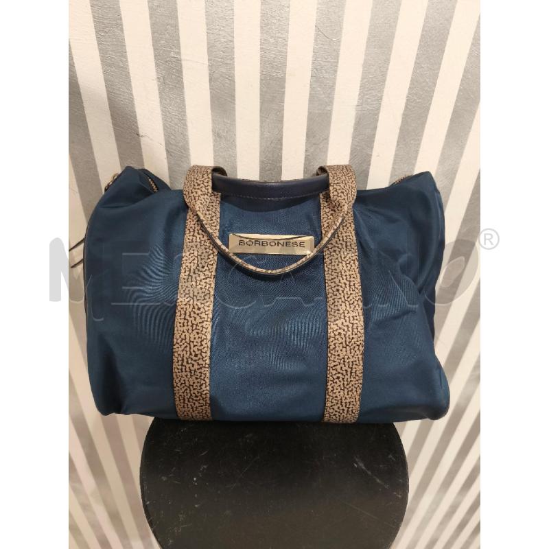 BORSA D BORBONESE A MANO BLU SCURO ZIP | Mercatino dell'Usato Campobasso 1