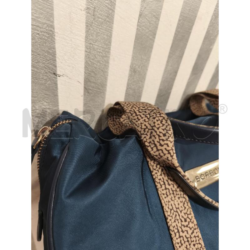 BORSA D BORBONESE A MANO BLU SCURO ZIP | Mercatino dell'Usato Campobasso 2