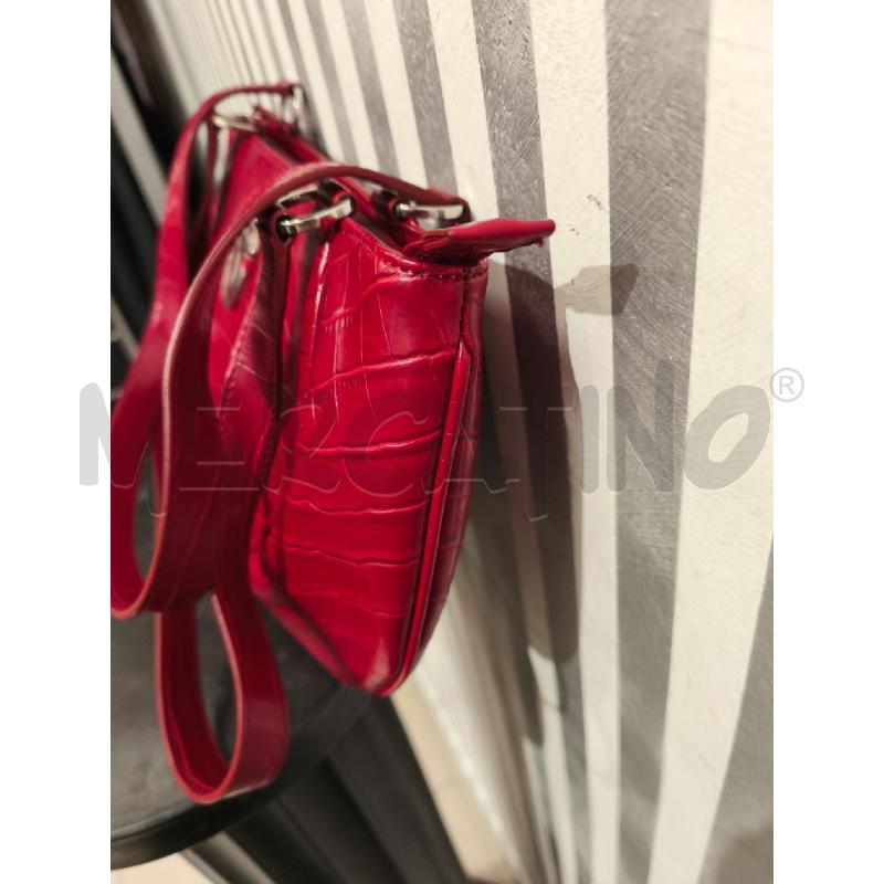 BORSETTA DONNA BRACCIALINI ROSSA EFFETTO CROCO | Mercatino dell'Usato Campobasso 3
