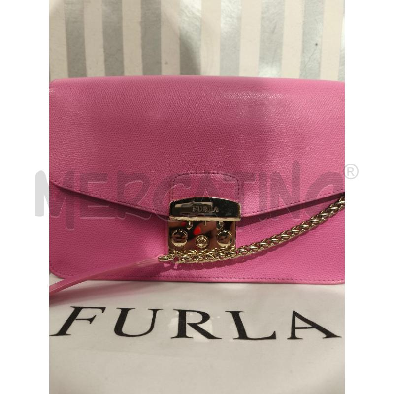 BORSETTA DONNA FURLA NUOVA ROSA E DORATA | Mercatino dell'Usato Campobasso 2